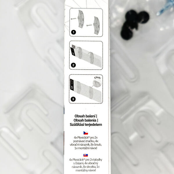 průhledný držák SPZ