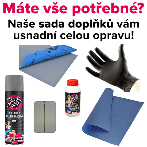 Doplňková sada pro opravu laku pomocí spreje.