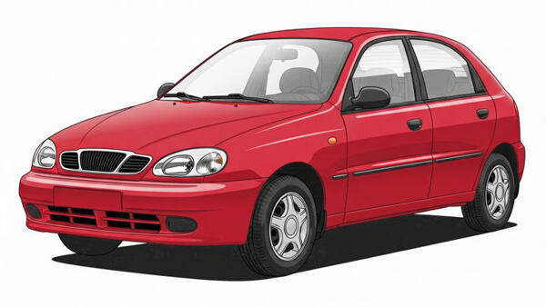 Kde je kód barvy ve vozech Daewoo?