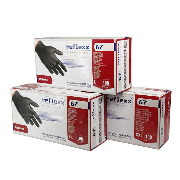 Balení rukavic po 100 kusech