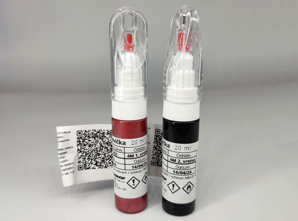 Lahvičky na vícevrstvé odstíny.