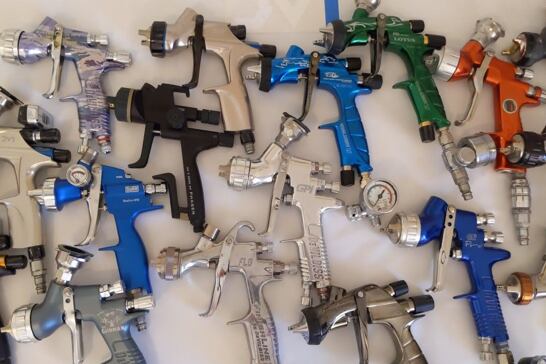 Stříkací pistole a jejich rozdíly