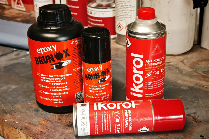 Rozdíl mezi odrezovači Ikorol a Brunox Epoxy