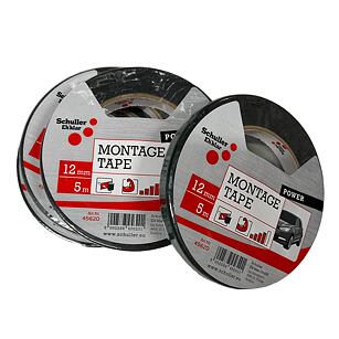Schuller Černá oboustranná lepící páska 12mm x 5m