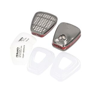 Italko Kompletní sada filtrů: uhlíkový + prachový + kryt, 2ks/bal