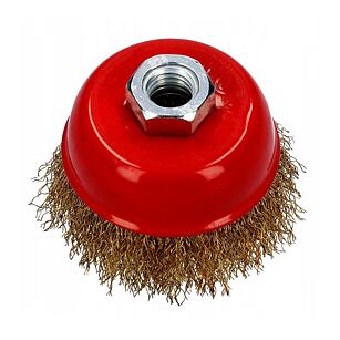 Rotační drátěný kartáč na odstranění rzi - 75mm, M14