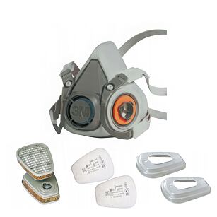 3M6200 Ochranná polomaska kompletní - velikost M