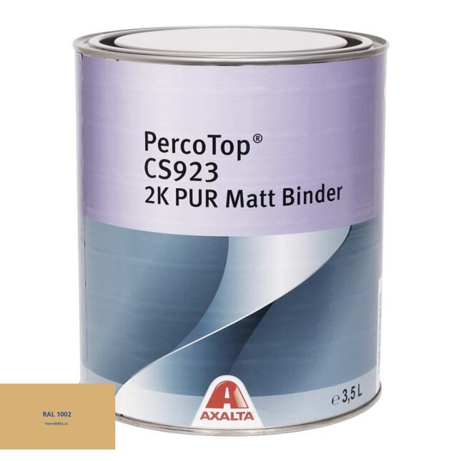 Matná polyuretanová 2K barva Axalta PercoTop MATT RAL 1002