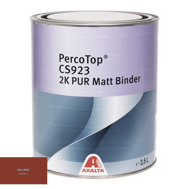 Matná polyuretanová 2K barva Axalta PercoTop MATT RAL 8004