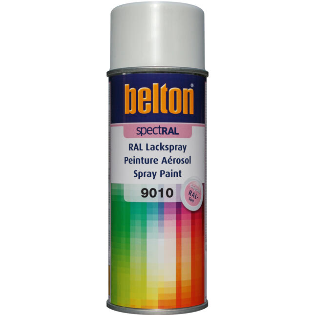Belton Barva ve spreji RAL 9010 400ml ČISTĚ BÍLÁ