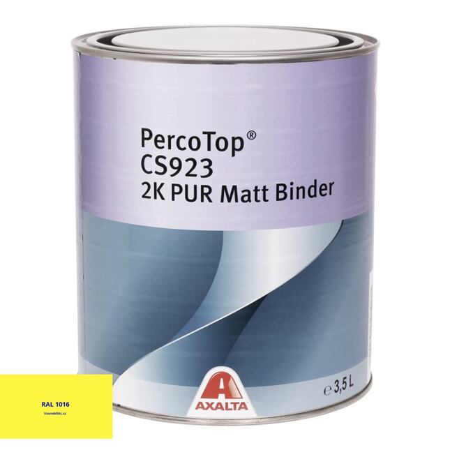 Matná polyuretanová 2K barva Axalta PercoTop MATT RAL 1016
