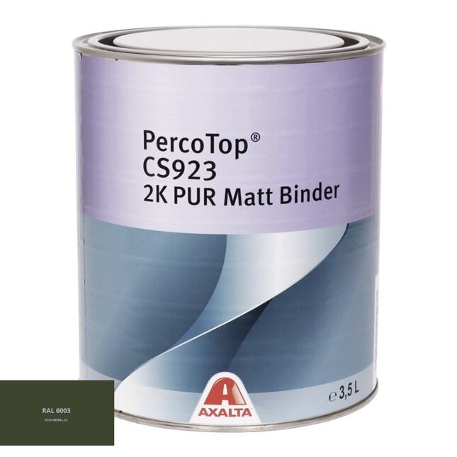 Matná polyuretanová 2K barva Axalta PercoTop MATT RAL 6003