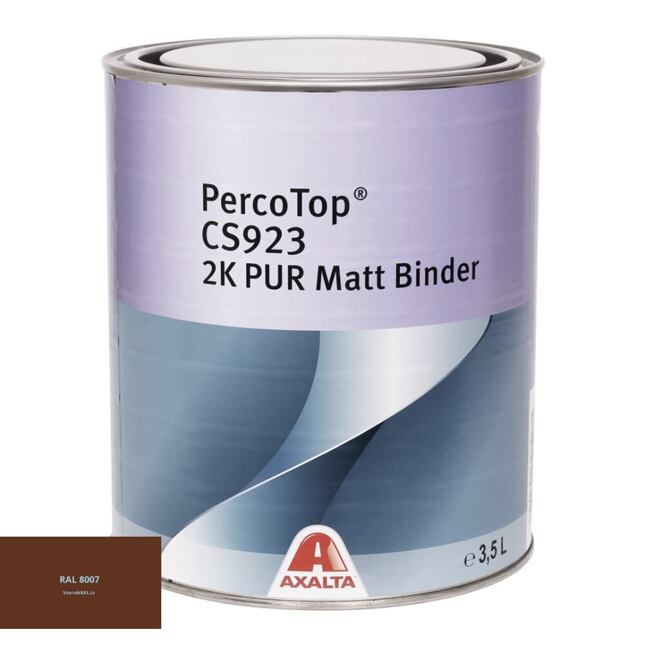 Matná polyuretanová 2K barva Axalta PercoTop MATT RAL 8007