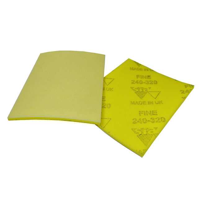 SIA Brusná houba Fine K240-320 žlutá - 140x115x5mm