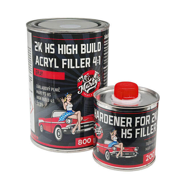 Marty´s Hi-Build Filler 4:1 800ml + 200ml de întăritor - gri
