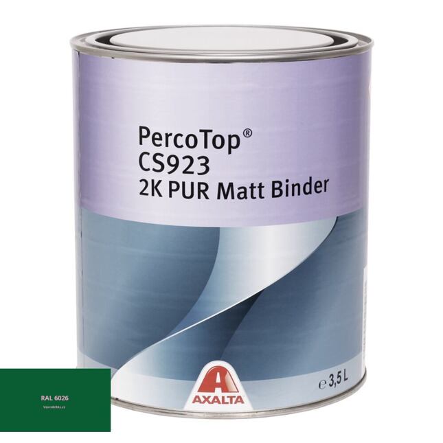 Matná polyuretanová 2K barva Axalta PercoTop MATT RAL 6026