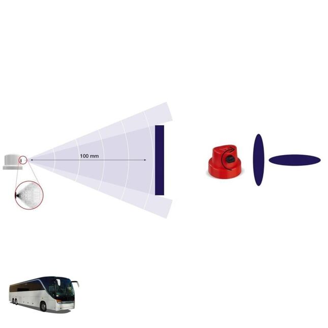 Autolak ve spreji Setra BUS EA 54989 MITTELBLAU