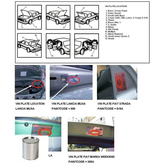 Autolak do pistole Fiat 235B Aluminium