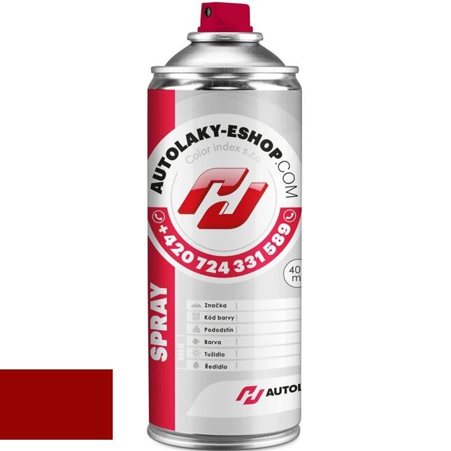 Autolak ve spreji Opel 34V ADEN ČERVENÝ