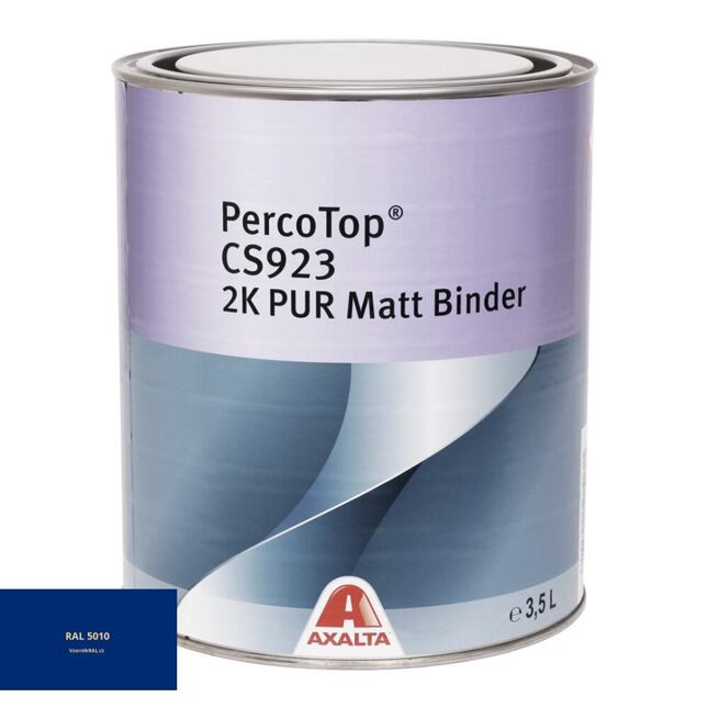 Matná polyuretanová 2K barva Axalta PercoTop MATT RAL 5010