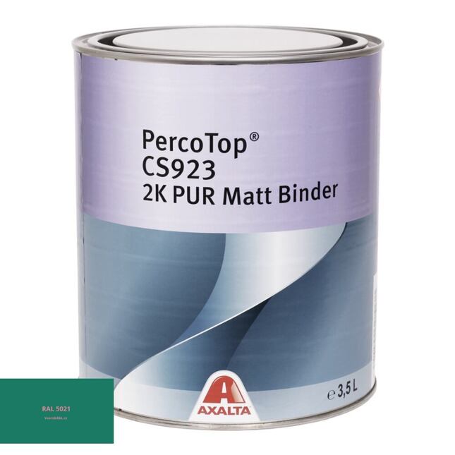 Matná polyuretanová 2K barva Axalta PercoTop MATT RAL 5021