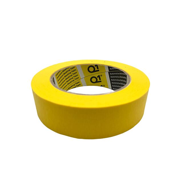Q1 Bandă de mascare Premium 30mm x 50m 110°C Galben