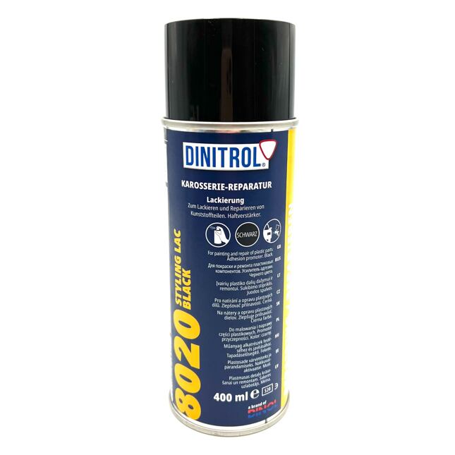 Dinitrol 8020 Styling Lac na plasty černý 400ml