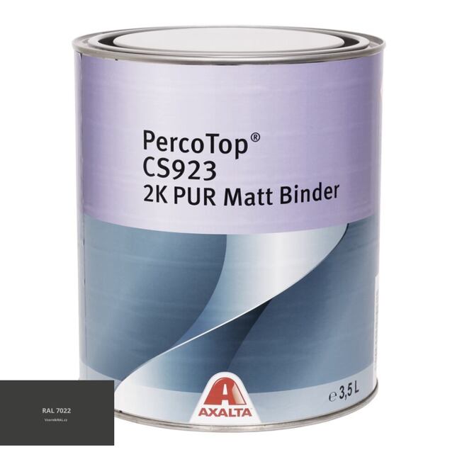 Matná polyuretanová 2K barva Axalta PercoTop MATT RAL 7022