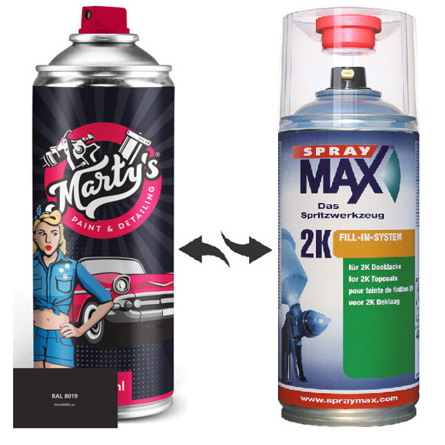 Barva ve spreji RAL 8019