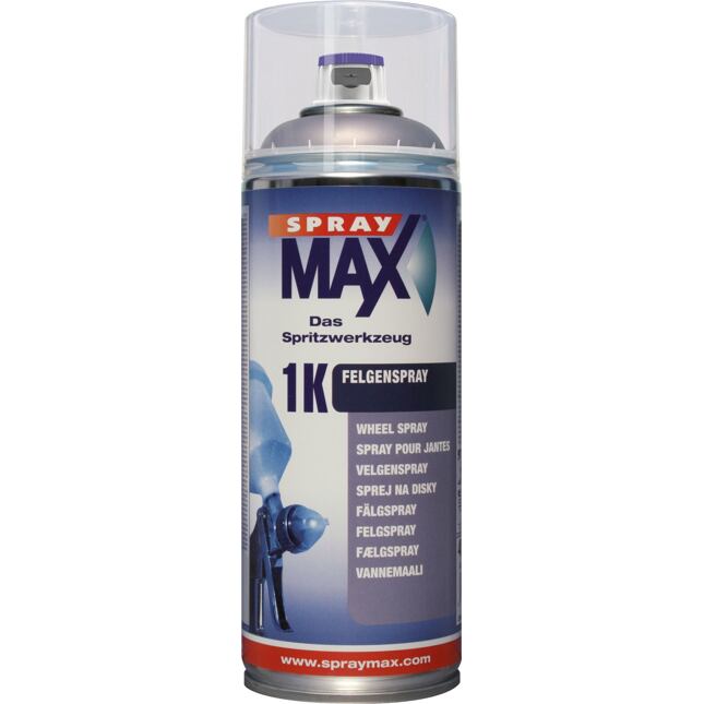 SprayMAX / Calitate extraordinară / 1K vopsea argintie pentru jante 400ml Spray