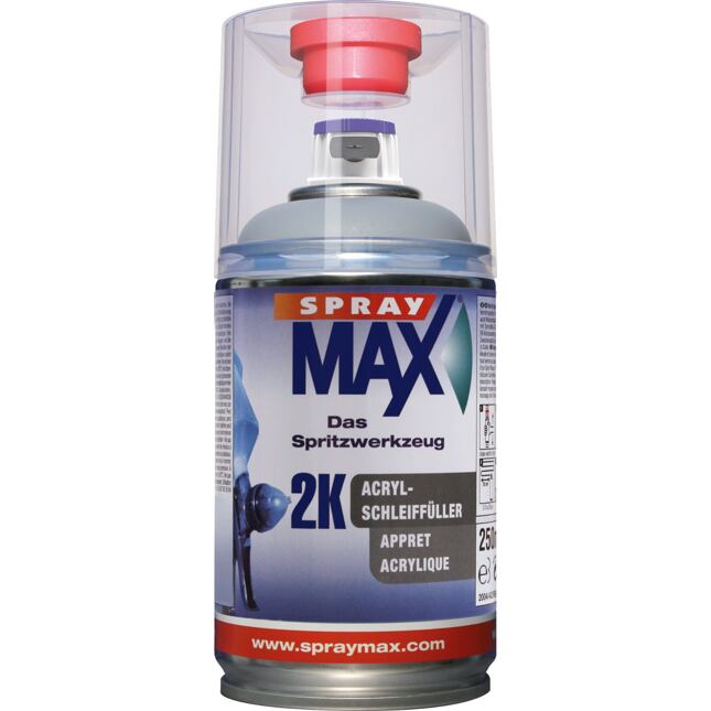 SprayMAX 2K Brousící plnič Šedý 250 ml