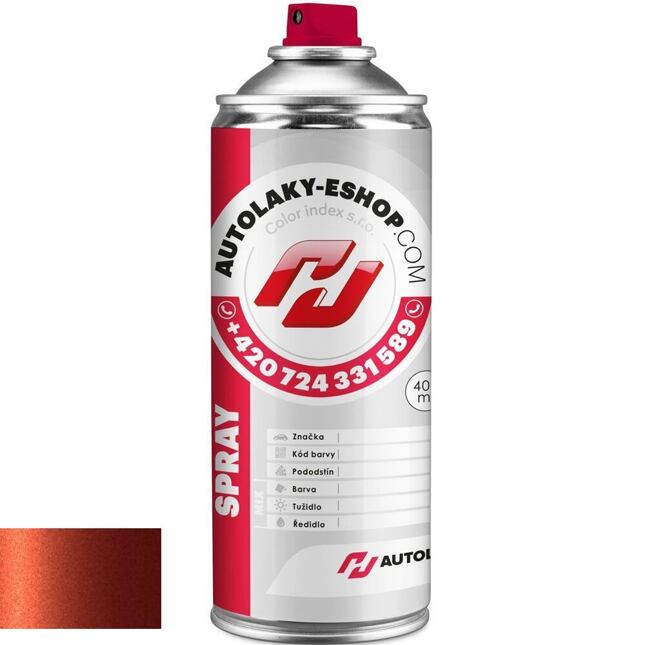Autolak ve spreji Opel CHD KORÁLOVÁ ČERVENÁ