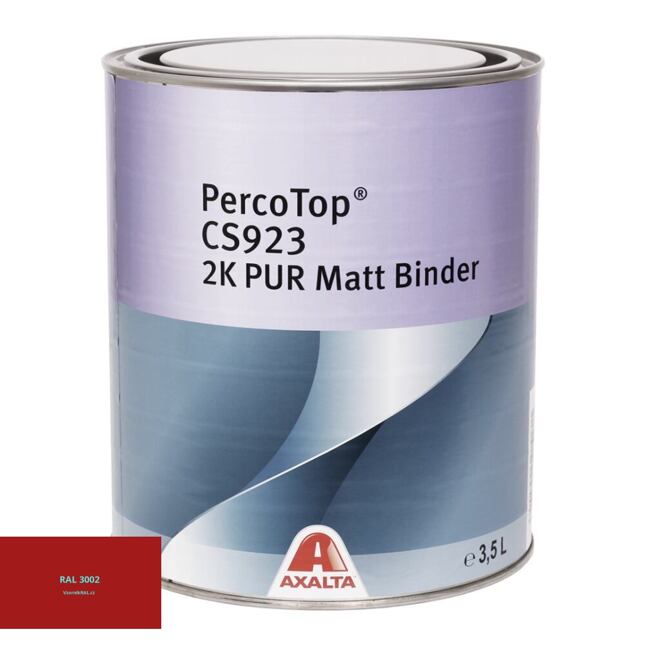 Matná polyuretanová 2K barva Axalta PercoTop MATT RAL 3002