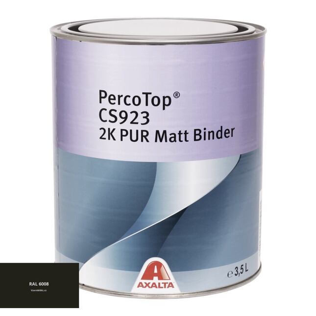 Matná polyuretanová 2K barva Axalta PercoTop MATT RAL 6008