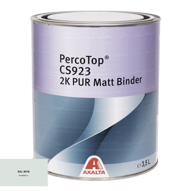 Matná polyuretanová 2K barva Axalta PercoTop MATT RAL 9018