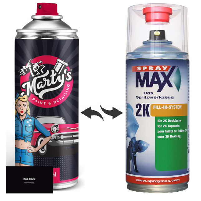 Barva ve spreji RAL 8022