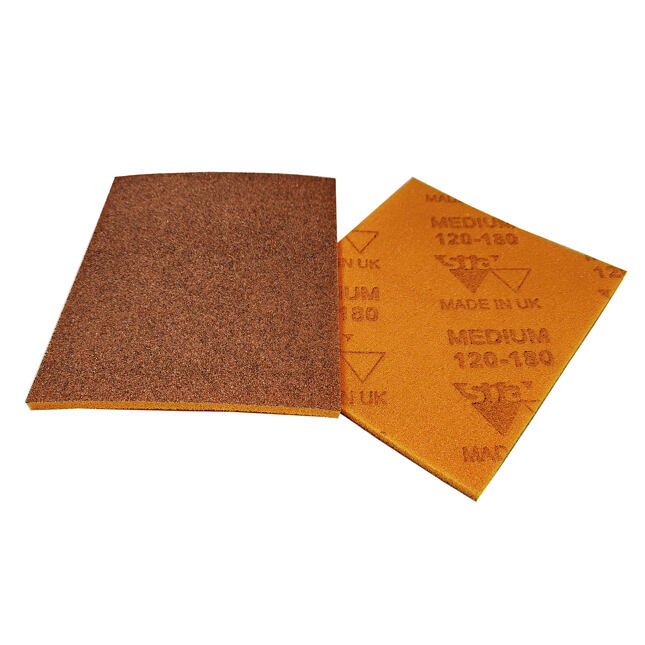 SIA Brusná houba Medium K120-180 oranžová - 140x115x5mm
