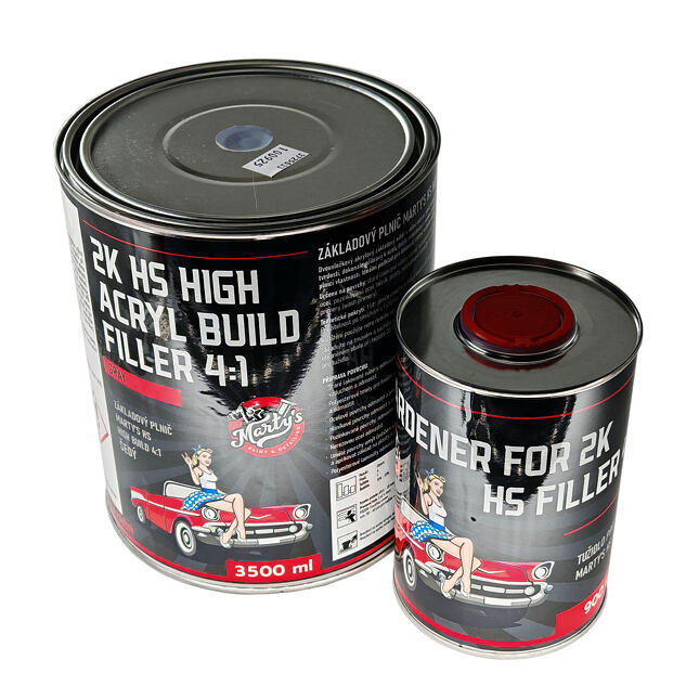 Marty´s Hi-Build Plnič 4:1 3500ml + 900ml tužidla - šedý