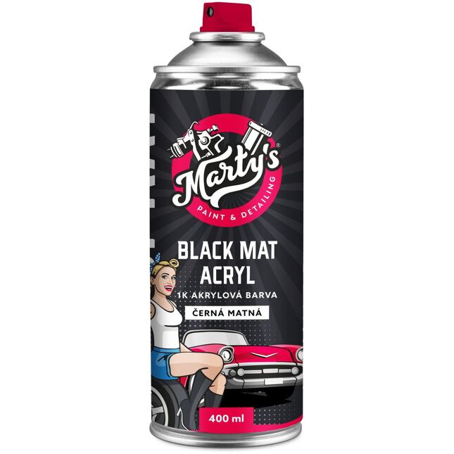 Marty's Černá matná ve spreji 400ml