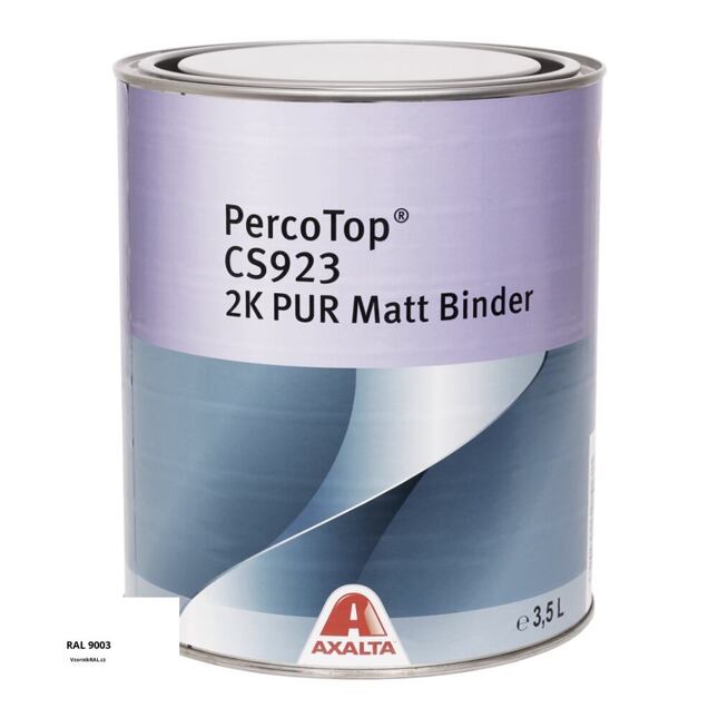 Matná polyuretanová 2K barva Axalta PercoTop MATT RAL 9003