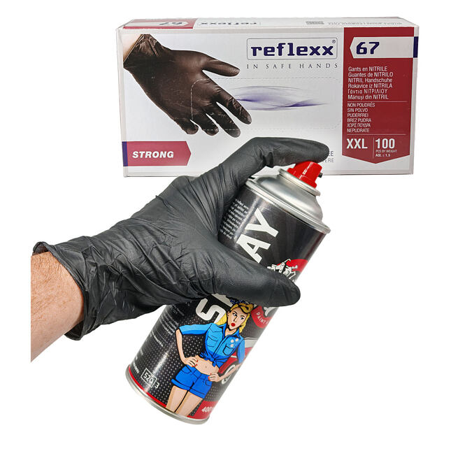 Reflexx 67 - Odolné nitrilové rukavice - velikost XXL - 100ks