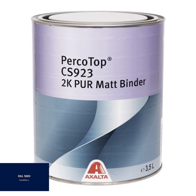 Matná polyuretanová 2K barva Axalta PercoTop MATT RAL 5003