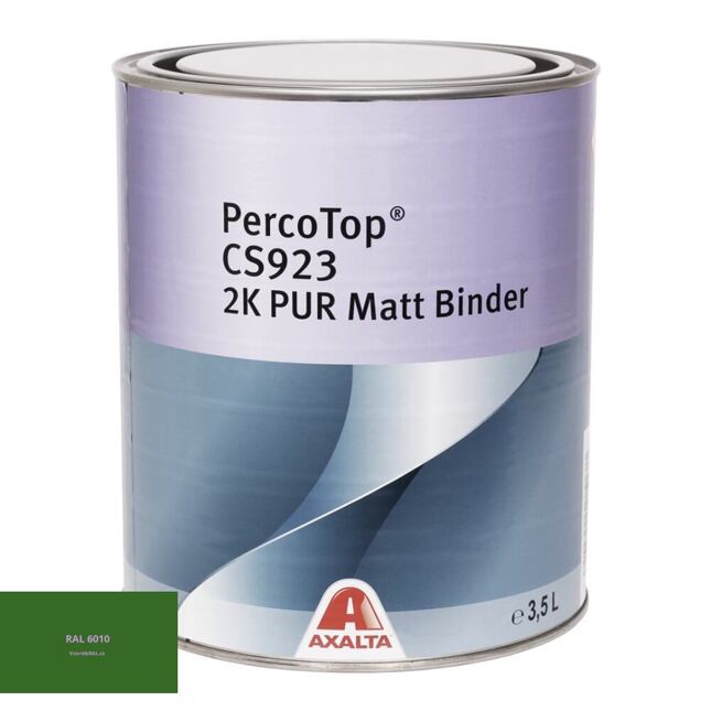 Matná polyuretanová 2K barva Axalta PercoTop MATT RAL 6010