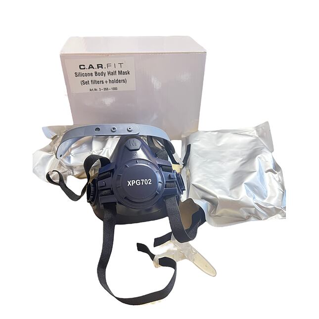 C.A.R.Fit Silikonová polomaska vel. M s filtry a držáky