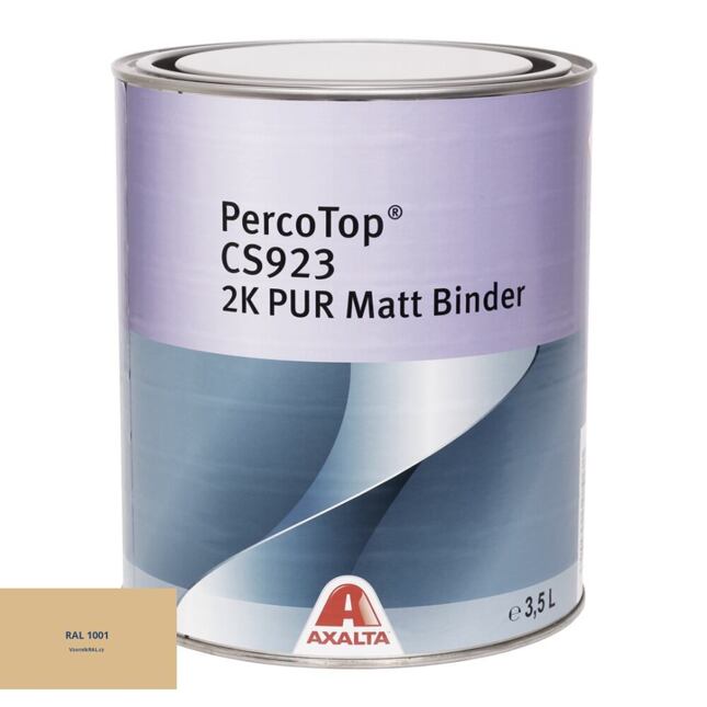 Matná polyuretanová 2K barva Axalta PercoTop MATT RAL 1001