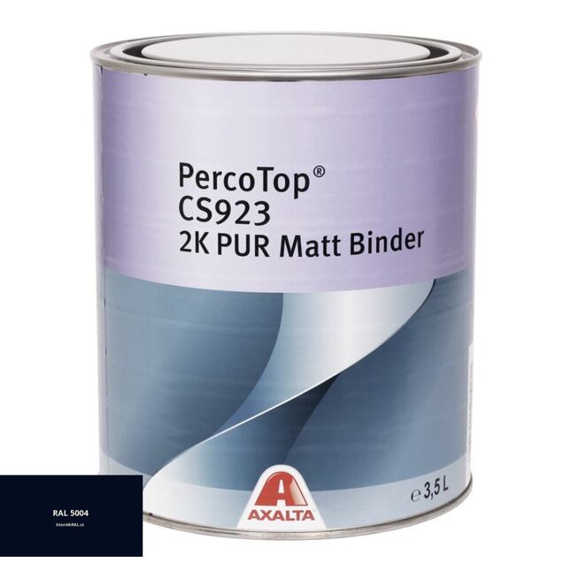 Matná polyuretanová 2K barva Axalta PercoTop MATT RAL 5004