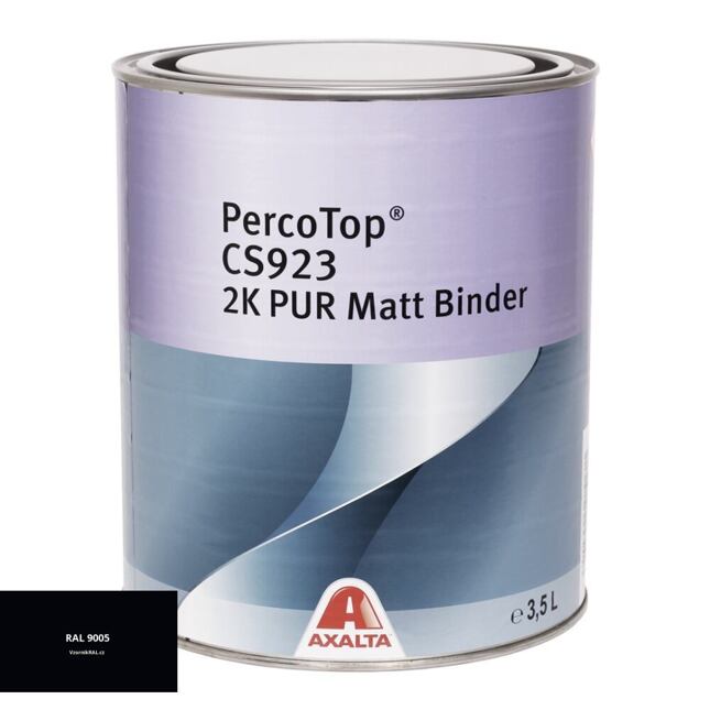 Matná polyuretanová 2K barva Axalta PercoTop MATT RAL 9005